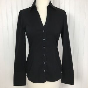 Express Black Button Down